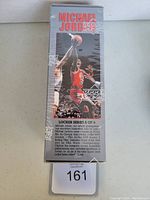 Front view of the sealed Upper Deck Locker Series box featuring Michael Jordan in Chicago Bulls uniform dunking basketball.