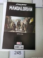 Front cover of The Mandalorian #3 Variant Edition Marvel comic book showing characters and title.