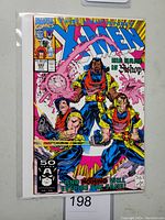 Front cover of The Uncanny X-Men #282 featuring multiple images of Bishop and vibrant colors.
