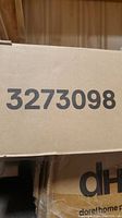 Close-up photo of box showing product model number 3273098.