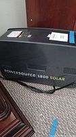 Side view showing Powersource 1800 Solar branding