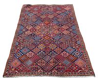 Full view of carpet on white background showing overall pattern and dimensions