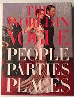 Front cover showing the book title in large red and white letters with a photo of a man and woman in formal attire.