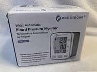 Front of the box showing product image, brand, model number, and contents.