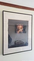 Photo of the framed Star Wars Episode I magazine cover showing the artwork and frame at an angle.