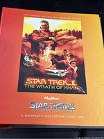 Front cover of the binder album with Star Trek II: The Wrath of Khan promotional artwork and branding.