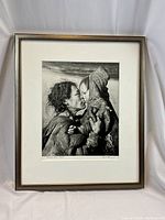 Full view of framed photograph