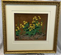 Front view of framed print showing artwork and frame