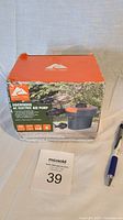 Ozark Trail Sidewinder AC Electric Air Pump in original box with pen for scale and lot label