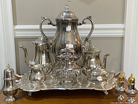 Full view of all pieces arranged on the Leonard tray