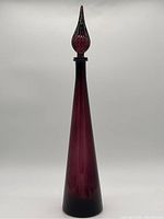 Full-height view of decanter with stopper in place