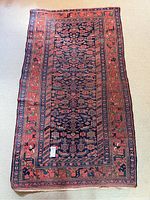 Full view of rug laid flat on floor