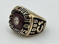 Angled view showing team name, year and C logo with maple leaf