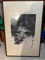 Front view of framed print showing the full artwork and frame