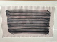 Close-up of full composition under glass