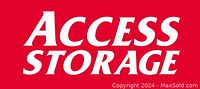 Access Storage logo on red background
