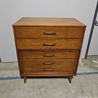 Front view of dresser