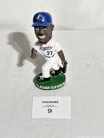 Front view of Vladimir Guerrero Sr bobblehead in Montreal Expos uniform on green base.
