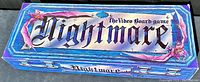 Photo of the Nightmare 1991 VHS video board game box with decorative lettering and artwork.