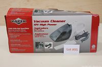 Box showing product name, specifications including 12000 RPM high speed motor and 12V power for car use.