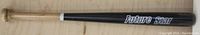 Full view of the 26 inch wooden baseball bat showing the 'Future Star' white decal on the black barrel with light wood handle.