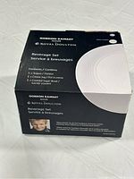 Box with Gordon Ramsay Maze Royal Doulton Beverage Set branding showing contents and key details