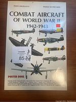 Front cover of the book 'Combat Aircraft of World War II 1942-1943' showing aircraft images and author names.