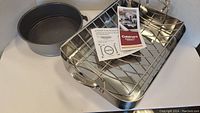 Cuisinart stainless steel turkey roaster with removable rack and user manuals