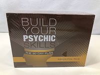 Sealed box of "Build Your Psychic The 90-Day Plan" by Karen Fox Ph.D., showing front cover with title and author.