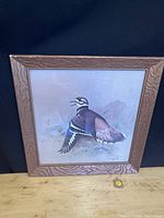 Frontal view of framed print showing full artwork and frame