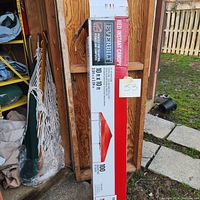 Boxed Everbuilt red instant canopy with 10x10 ft dimensions