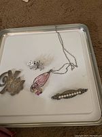 All pieces arranged together on a tray