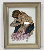 Front view of framed print showing full artwork and frame details.