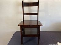 Front view of chair in seated configuration