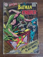 Front cover of the 1968 Brave and the Bold comic featuring Batman and The Creeper, with cover price 12 cents and date November shown.