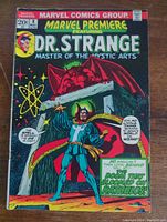 Front cover of Marvel Premiere #8 featuring Doctor Strange, includes vibrant colors and character artwork.