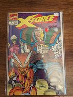 Front cover of Marvel Comics X-Force #1 showing main characters and title.