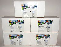 Lot of 5 boxed Dataproducts DPC78PK black ink cartridges, front view showing packaging and model details