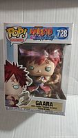 Front view of the Funko Pop box showcasing Naruto Shippuden Gaara figure with number 728