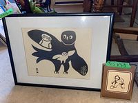 Overview of both framed pieces side by side