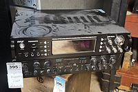 Front view of Pyle P2203ABTU stereo receiver showing USB and SD card inputs, power button, control buttons, and digital display