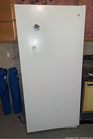 Front exterior view of closed freezer