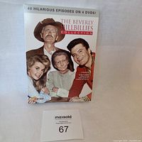 Front cover of The Beverly Hillbillies DVD Collection box, showing four main characters and text '40 Hilarious Episodes on 4 DVDs!'
