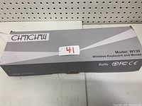 Box for CHINCHU Wireless Keyboard and Mouse, model W130 showing brand and model information.
