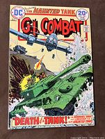 Front cover of G.I. Combat #169 comic showing the title, price, and combat scene with tank and planes.