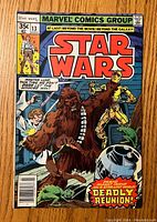 Front cover showing Star Wars characters Luke Skywalker, Chewbacca, C-3PO, and R2-D2, with title and issue number 13, price 35 cents.
