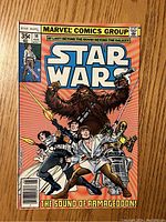 Front cover of Star Wars comic issue #14 showing main characters and title text