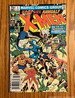 Front cover of Marvel X-Men King Size Annual #5 comic book showing title, price of 75¢, characters in action and colorful design.