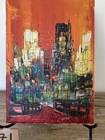 Front view of the full painting showing composition and color palate