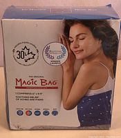 Sealed box of The Original Magic Bag Thermotherapeutic Pack showing brand and product image.